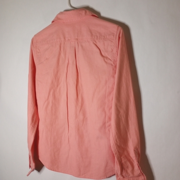 American Eagle coral button up size 4 - Picture 7 of 9